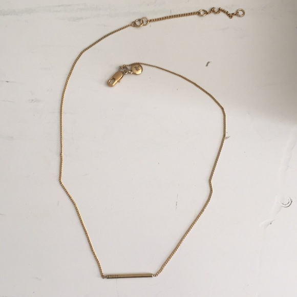 Madewell Bar Necklace Gold 
